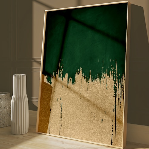 Emerald Green and Gold Wall Art PRINTABLE WALL ART Etsy UK