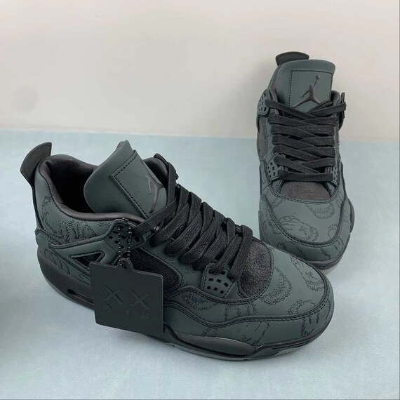 AJ4 Black Kaws