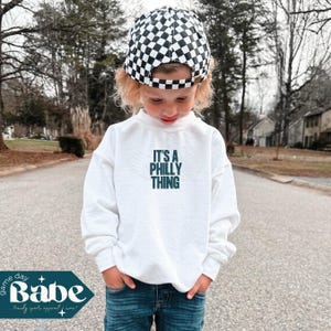 Youth Eagles Sweatshirt | Philadelphia Football, It&#39;s A Philly Thing, Hurts, Playoffs, Game Day Outfit, NFC Champs, Kid&#39;s Eagles Gear