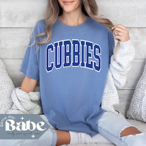 Adult Comfort Colors Tee | Cubs Baseball | Chicago Shirt, Chi Town, Game Day Outfit, Cubbies, Gift, Short Sleeve TShirt, 2