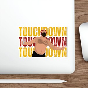 Die-Cut Sticker | Chiefs Jason Kelce Touchdown Celebration | Kansas City Football Game Day Ready Funny Gift AFC Champs Man Cave