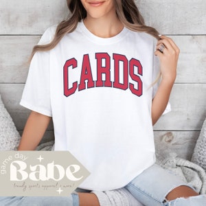 Comfort Colours-T-shirt voor volwassenen | Kardinalenhonkbal | St. Louis-shirt, STL, Game Day-outfit, kaarten, cadeau, T-shirt met korte mouw