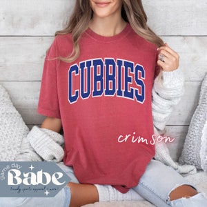 Adult Comfort Colors Tee | Cubs Baseball | Chicago Shirt, Chi Town, Game Day Outfit, Cubbies, Gift, Short Sleeve TShirt