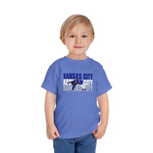 Toddler KC Baseball Short Sleeve T-Shirt | Bella Canvas Brand Tee | Kansas City, Kids Royals gear, Game Day Outfit, Gift, Boys, Girls, salvy