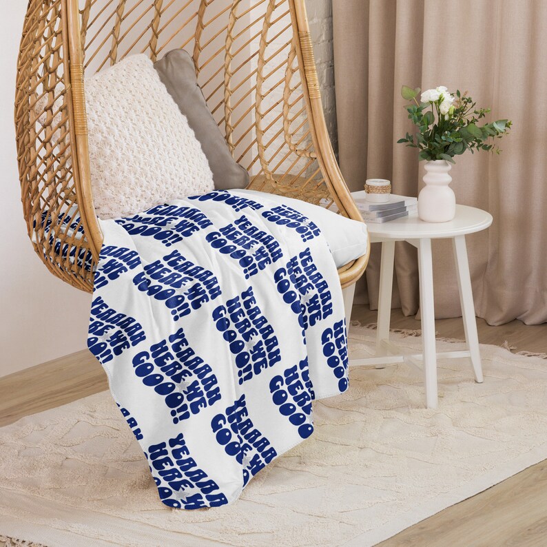 Cowboys Football Sherpa Blanket Yeah Here We Go Dallas Dak Game Day Etsy