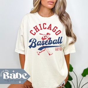 Adult Comfort Colors Tee | Cubs Baseball | Chicago Shirt, Chi Town, Game Day Outfit, Cubbies, Gift, Short Sleeve TShirt