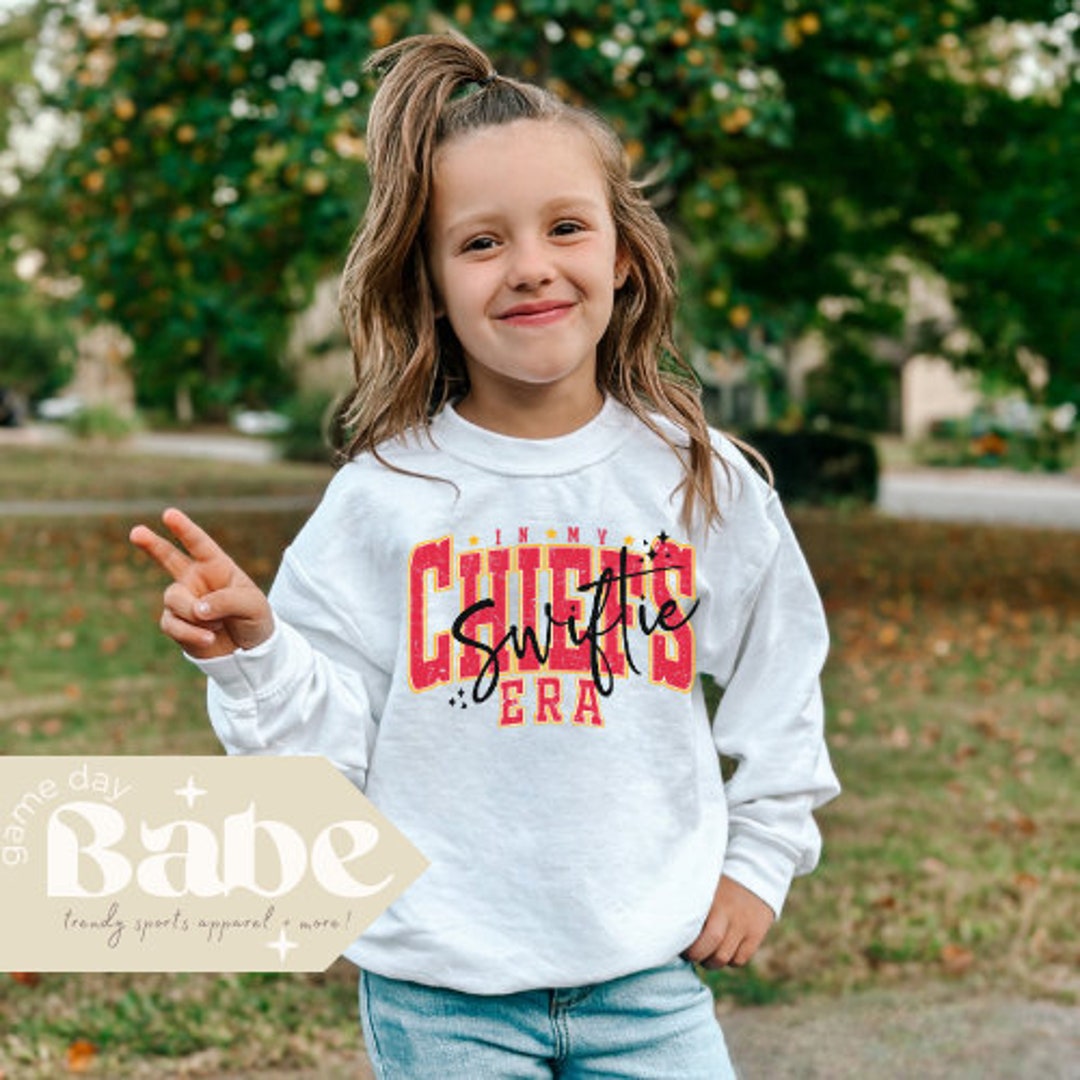 IN MY CHIEFS ERA KANSAS CITY CHIEFS FOOTBALL KIDS CREWNECK