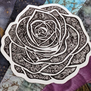 Sticker mooie roos | Het Donkere Toren-cadeau | Sticker De kleine prins | Unieke Rose Art-sticker