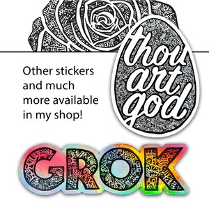 GROK Sticker - Stranger in a Strange Land Sticker | Robert A. Heinlein
