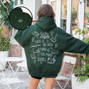 Trendy zip hoodie with book quote and cozy fit, ideal for stylish readers and booktok fans.