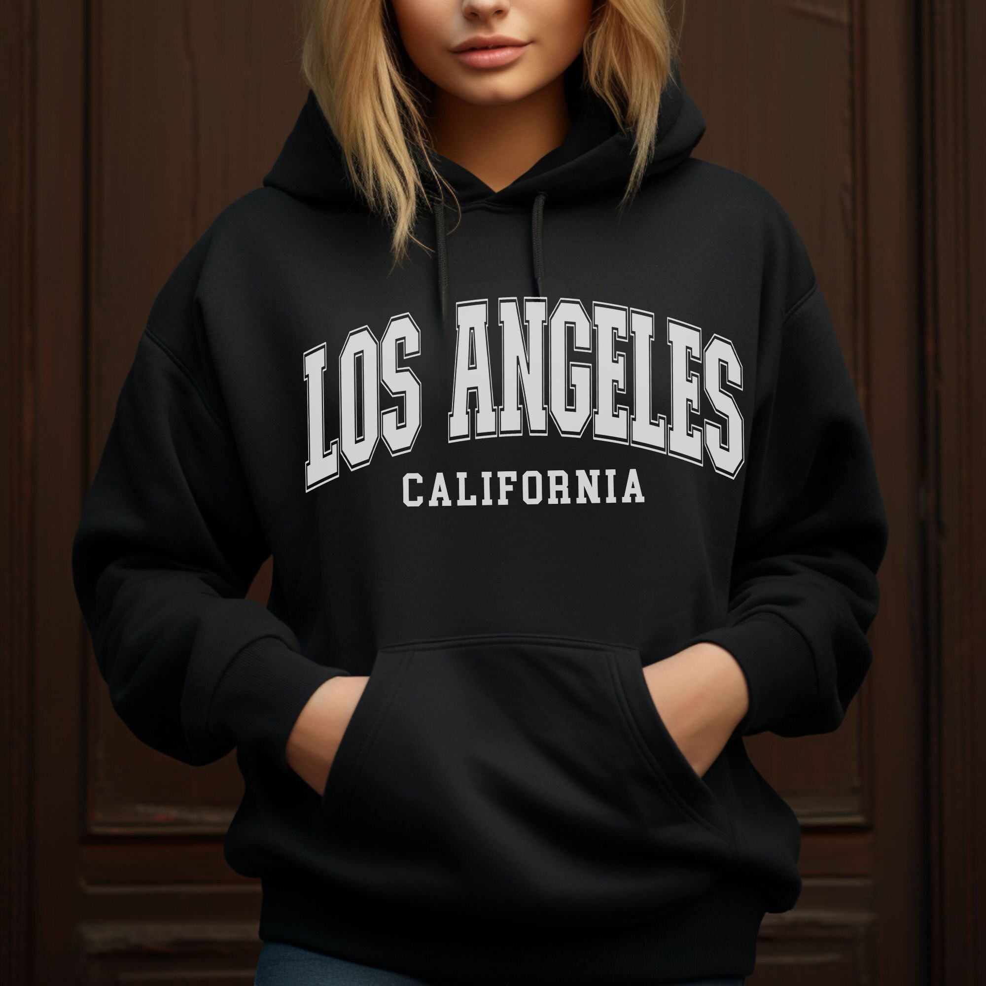 BEIGE LOS ANGLES HOODIE main image 0