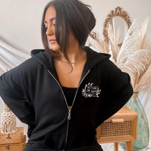 Soft fleece hoodie for autumn reading weekends and book club meetings.