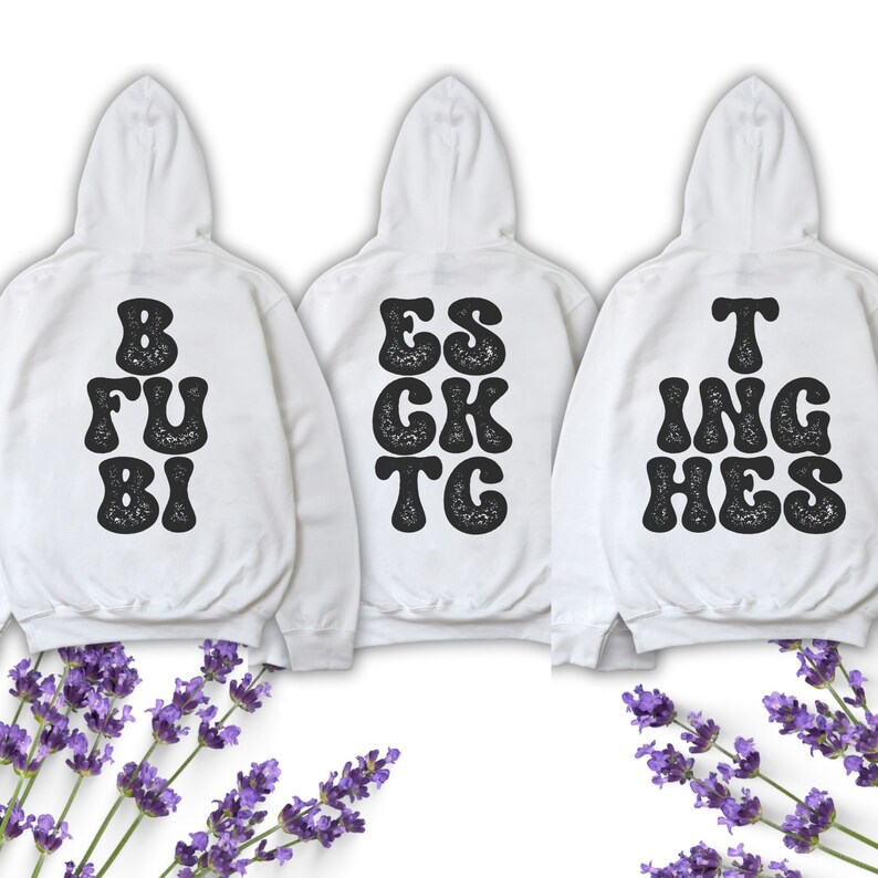 Best Friends Matching Hoodie, 3 Best Friends Gifts, Three Sisters, Best