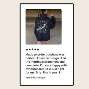 Cat Zip Up Hoodie Full Zip Up Hoodie Celestial Cat Hoodie Graphic Hoodie Cat Lover Zip Up Jacket Y2k Zip Up Hoodie Alt Clothing Cat Hoodie image 3