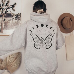 Magic Gothic Witch Men's Zip Up Hoodie