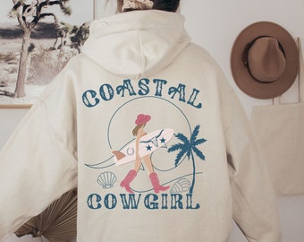 Coastal Cowgirl Shirt, Cowgirl Hoodie, Cowgirl Summer Hoodie, Beach Hoodie, Cowgirl Aesthetic, Coastal Cowgirl Hoodie, Cowgirl Hoodie