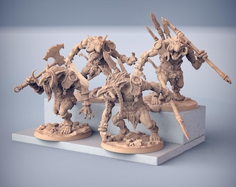 Troll Warrior | Marauder | Savage | Hunter | TTRPG | Dungeons and Dragons | DnD | Wargaming | Tabletop Games | 3D Printed Mini |ArtisanGuild