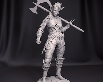 Karlach-3D Printed Figure -Bulkamancer - Fan Art