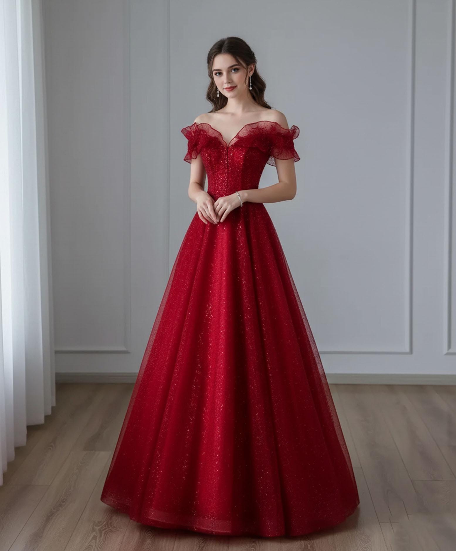 Buy Red Ball Gown Online In India India