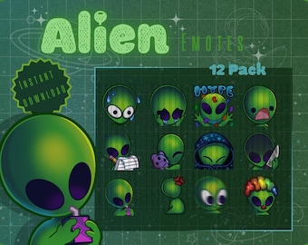 Alien Emotes for twitch streamers