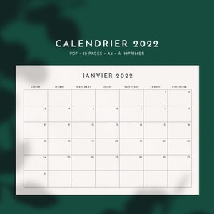 Calendrier 2023-2024 Planner 2023 à imprimer Calendrier 