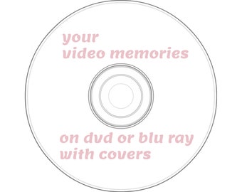 custom dvd , your video memories ,  home videos to disc , dvd , blu ray , direct printed discs service