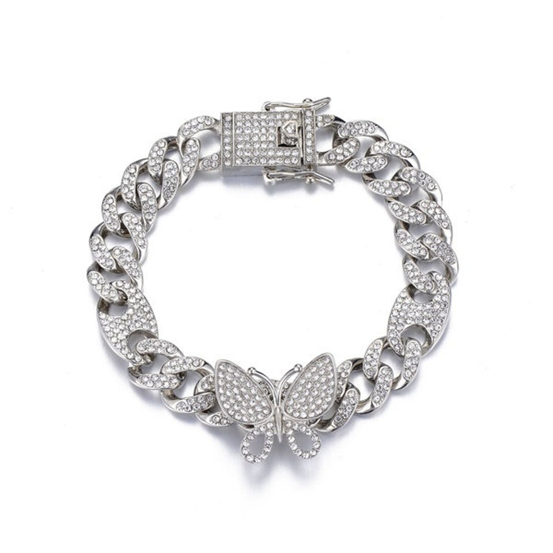 Bracciale Butterfly Cuban Link Etsy Italia