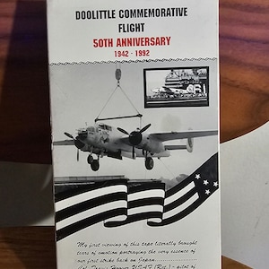 Vintage DOOLITTLE Commemorative Flight 50th Anniversary 1942-1992 VHS Tape - Rare