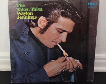 Vintage - Waylon Jennings The Taker/Tulsa Vinyl Record LP Album - RARE