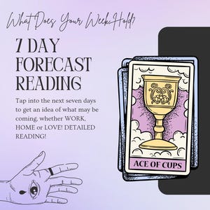 LECTURE PRÉVISIONS SUR 7 JOURS - Lecteur de tarot détaillé, rapide, précis et fiable - Pensez aux 7 prochains jours ! Mardi et mercredi uniquement !