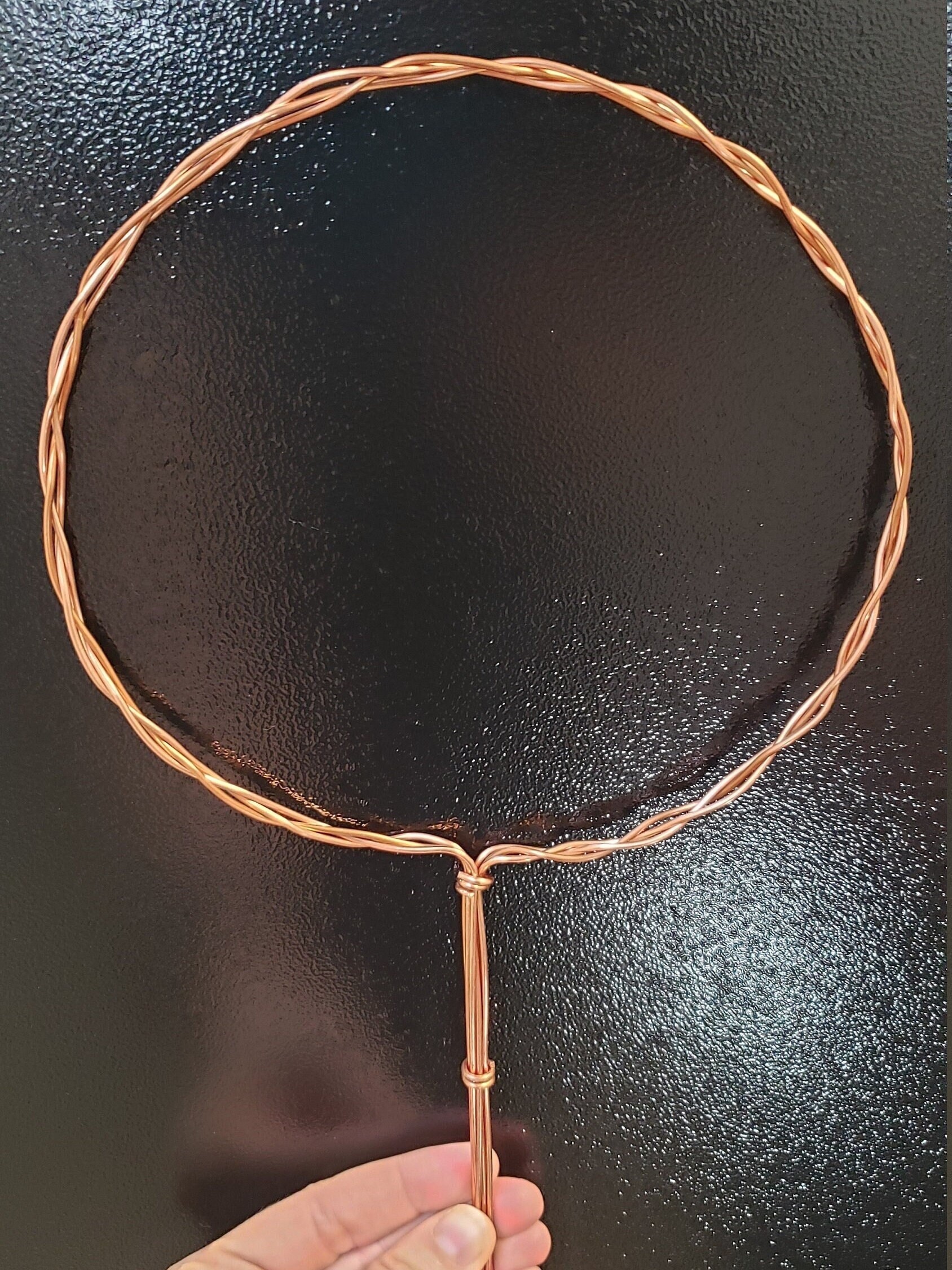 Woven copper plant trellis house plant hoop trellis round circle hoya ...