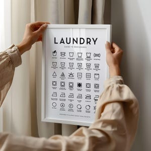Símbolos de cuidado de la ropa: Guía rápida para imprimir, tabla imprimible para la lavandería
