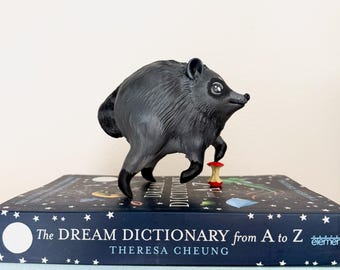 JIMOTHY 3d printed, hand painted racoon ornament