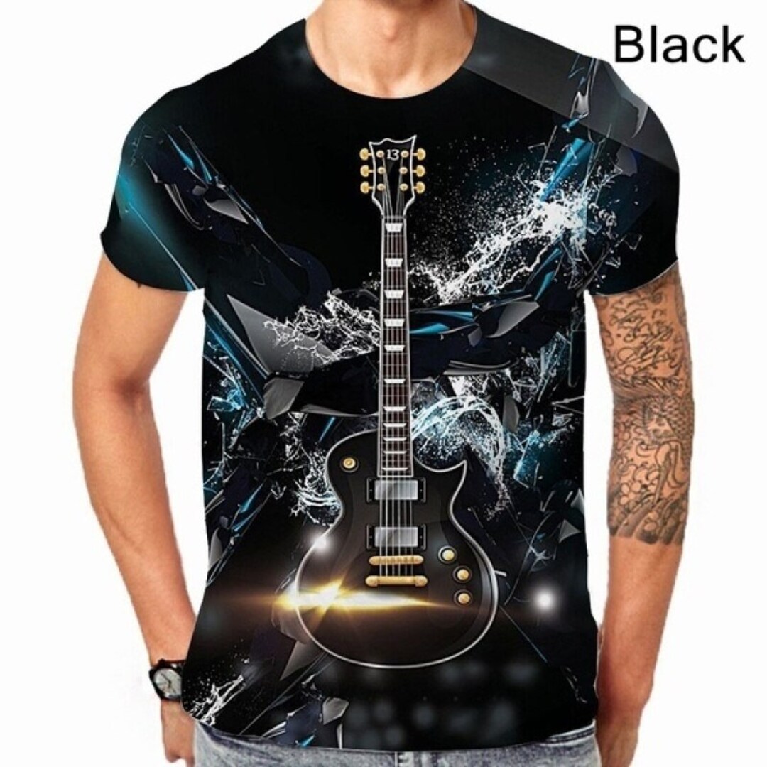 perri tnk guitar tシャツ custom guitar 黒t