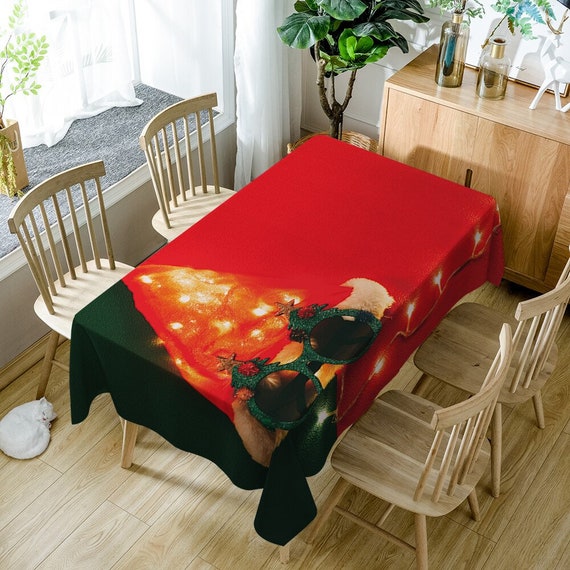 Christmas Table Cloth Table Chair Cover New Creative Gift Table Chair Kitchen Covers Etsy