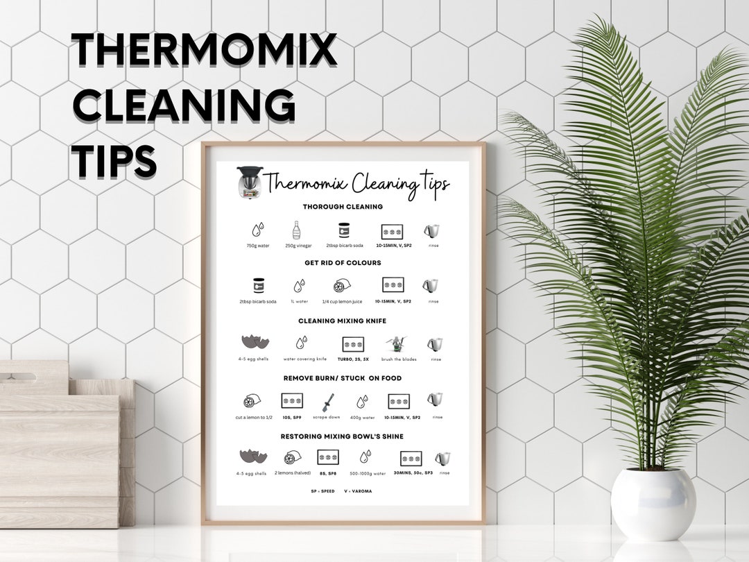 Printable Thermomix Cleaning Tips Kitchen Guide Kitchen Hacks Etsy