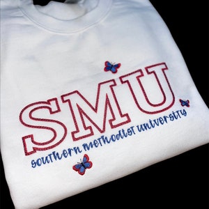 Any University - CUSTOM Embroidered Sweatshirt Hoodie Shirt - College Crew Sweatshirt - High School Hoodie - Gift for College Grad