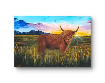 Höglandet vid soluppgången