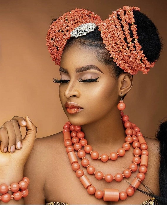 Coral beads for traditional wedding sale