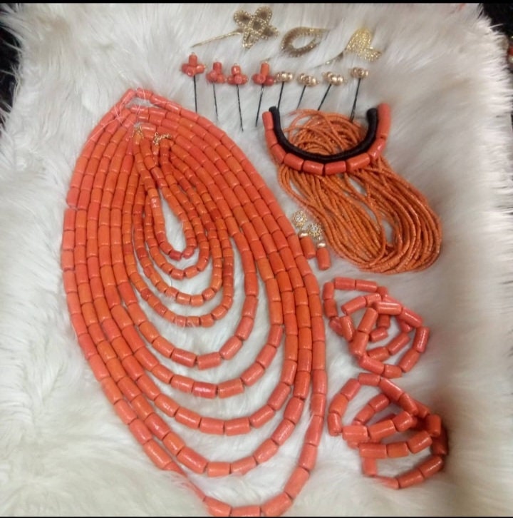 Couple Traditional Wedding Beads His and Hers Original Coral Etsy