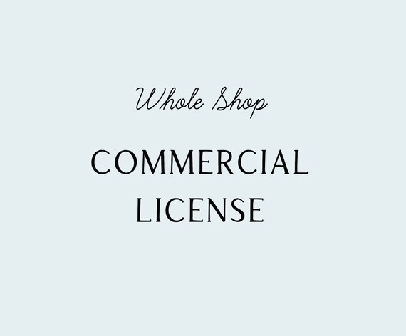 Commercial License for Whole Shop Clip Art Bundle