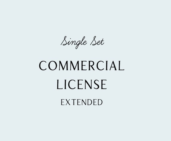 Extended Commercial License for one clip art or vector art set