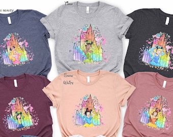 Disney Princess Belle, Tiana, Elsa, Anna, Jasmine, Ariel, Aurora, Rapunzel, Blancanieves, Mérida, Cenicienta, Mulan, Disney Minnie orejas top