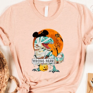 Wrong Park Shirt, Disney Shirt, Disney Wrong Park Shirt, Pumpkin Shirt, Dinosaur Shirt, Dinosaur Cartoon, Tyrannosaurus Shirt, Tyrannosaurus