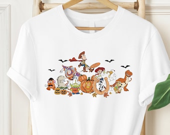 Retro Disney Toy Story Halloween Shirt, Buzz,Woody,Jessie,Aliens, Disneyworld Halloween Shirt, Halloween 2023 Shirt, Halloween passendes T-Shirt
