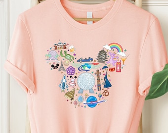 Disney Epcot Shirt, Disney Shirt, World Traveler Shirt, Magic Kingdom Shirt, Vintage Disney World Shirt, Disney Traveler Shirt, Epcot Trip