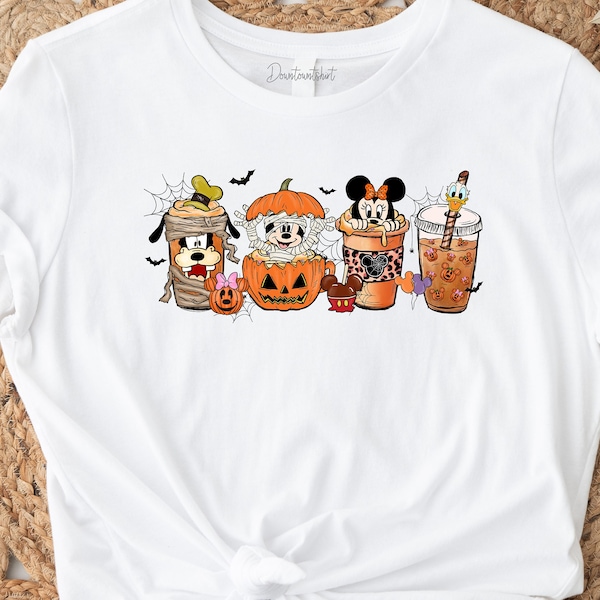 Fall Coffee Shirt, Cute Halloween Fall Shirt, Mouse Ears Coffee Lover Shirt, Pumpkin Spice Latte Drink Cup, PSL Lover, Thanksgiving Shirt