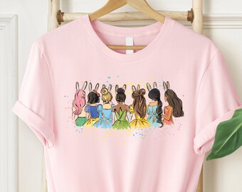 Disney Princess Easter Shirt, Princess Bunny Shirts, Disney Easter Shirts, Disneyland Easter Shirt, Easter Family Shirt
