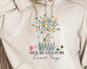 Sudadera con capucha Disneyland Castle, sudadera con capucha A few of my favorite things, sudadera Magic Kingdom, sudadera Disney para mujer, sudadera con capucha Disney Vacation
