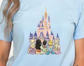 Disney Princess Shirt, Disney Watercolor Castle Tee, Magic Kingdom Shirt, Disney Girl Trip, Princess Castle shirt, Disney Family Trip shirt